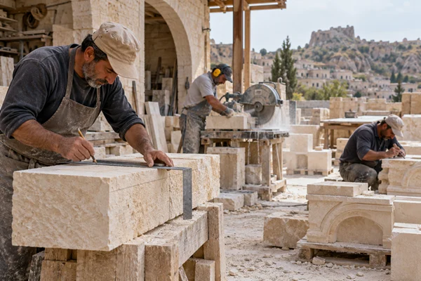 Mardin  Motifli Taş Desen Uygulamaları